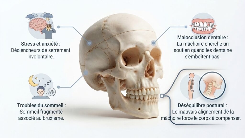 Les causes du grincement de dents